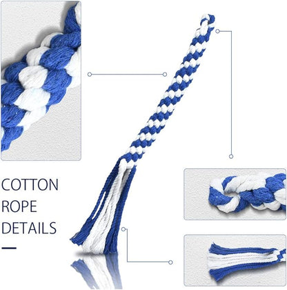 ASOCEA 3 Pack Dog Rope Toys Dog Flirt Pole Replacement Toys Interactive Cotton Dog Toys Teething Chew Toys for Boredom Tether Lure Toy for Tug of War Braided Rope Toy to Outdoor Exercising