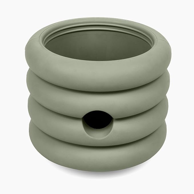 Should We Go? The Ripple Cup Natural Rubber Dog Enrichment Toy & Slow Feeder, Treat Dispensing Cup - Food-Safe Meal Feeder, Frozen Treat Dog Toy with Freezer Plug, Fits 10 oz, for Medium Dogs
