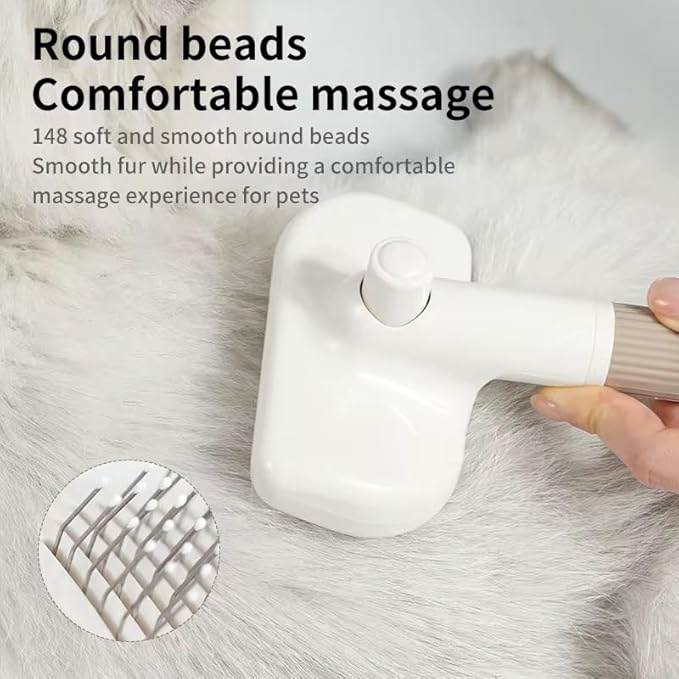 3-in-1 Multifunctional Pet Grooming Comb – Deshedding, Detangling & Cleaning Brush for Dogs & Cats – Fine-Tooth Stainless Steel, Gentle Slicker & Cleaning Pad – All Coat Types