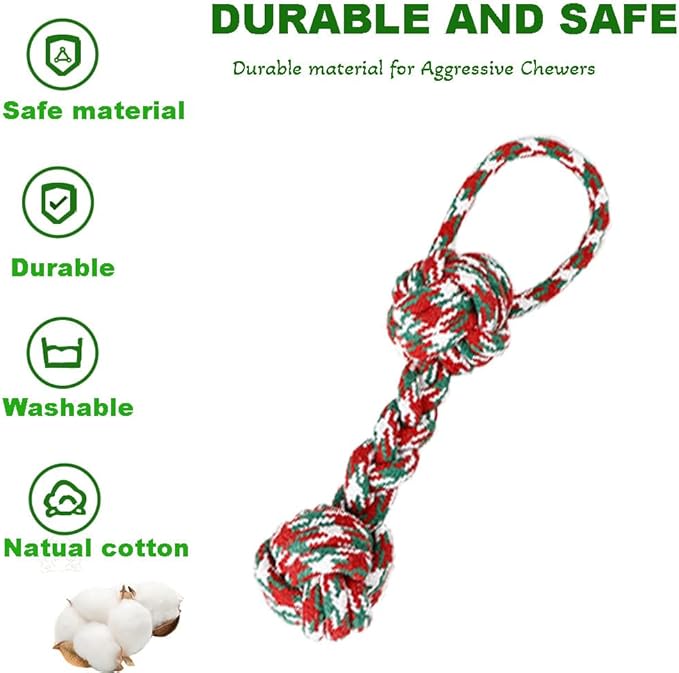 Dog Rope Toys, Interactive Dog Toys for Aggressive Chewers,Tug of War Dog Toy for Boredom, Teeth Cleaning, Suitable for Small Medium Dogs