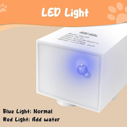 Stainless Steel Dog Fountain, 7L/10L Large Capacity Automatic Water Dispenser with 5 Filters, LED Indicator, Silent Pump for Medium to Large Cats Dogs and Multi-Pet Home (Pump)