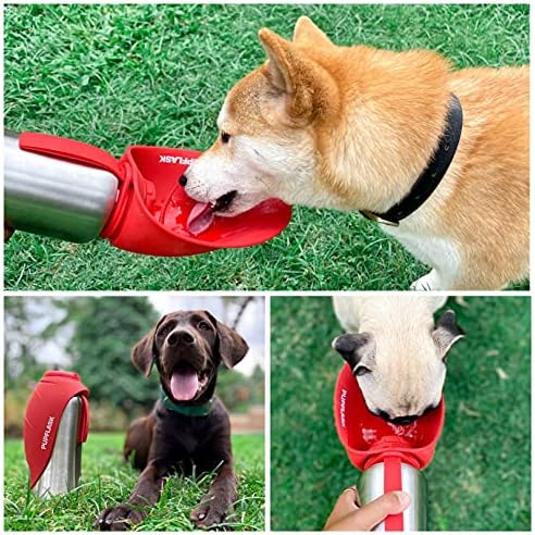 PupFlask Large Dog Water Bottle, Portable Stainless Steel Travel Bowl - Image 6