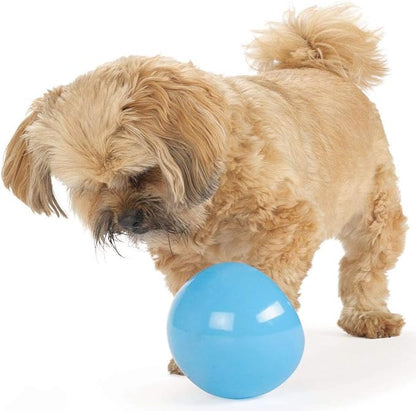 Outward Hound by Planet Dog Snoop Dog Toy – Treat‑Dispenser Puzzle Ball, Interactive Slow Feeder, Medium to Large Dogs, Bouncy & Mint-Infused, Blue, 5"