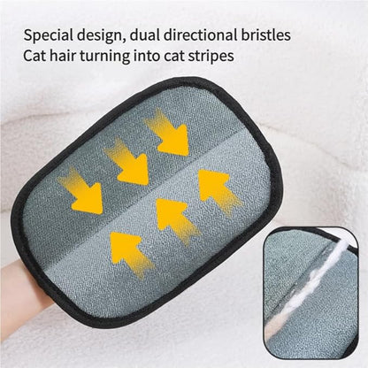 4Valley Electrostatic Pet Hair Removal Glove – Reusable Dog & Cat Hair Remover for Furniture, Couch, Carpet, Clothes, Car Seats & Pet Beds – Washable Static Fur Cleaning Glove