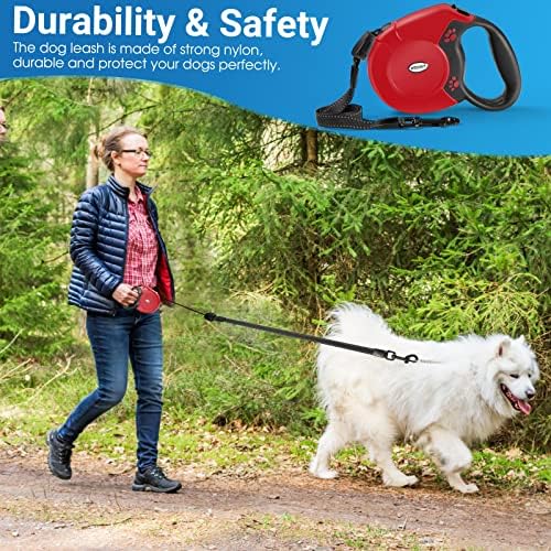 360°No Tangle 26 Ft Retractable Dog Leash for Dogs up to 99lbs - Image 7