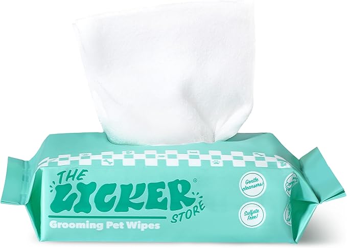 PWP1008A-6SET Mini Dog Body Wipes, Hypoallergenic Pet Grooming Wipes with Aloe Vera, Chamomile & Shea Butter, for Paws, Face & Body, Cleaning & Hydrating, 288 Count (6 Bags)