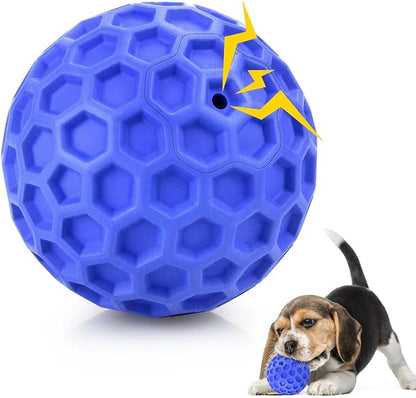 Tough Squeaky Dog Balls Puppy Toys, Interactive Dog Toys for Small Dogs, Puppy Chew Toys for Teething and Relax, Dog Chew Toy Small Balls Dog Toys for Small Breed, Outdoor Dog Toys for Dogs