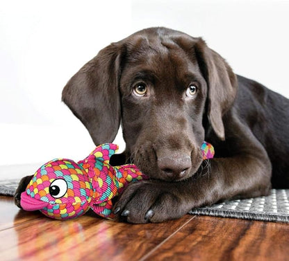 KONG Wubba Finz - Dog Toy for Tug of War & Fetch - Dog Supplies for Puppy & Dog Playtime - Outdoor & Indoor Dog Toy (Pink, Small)