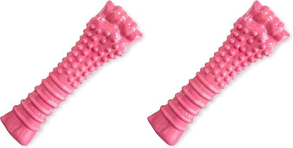 Nylabone Power Chew Breast Cancer Awareness Femur Bone Chew Toy for Dogs, Indestructible Dog Toys for Aggressive Chewers, Chicken Flavor, X-Large/Souper (1 Count) (Pack of 2)