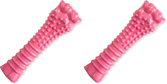Nylabone Power Chew Breast Cancer Awareness Femur Bone Chew Toy for Dogs, Indestructible Dog Toys for Aggressive Chewers, Chicken Flavor, X-Large/Souper (1 Count) (Pack of 2)