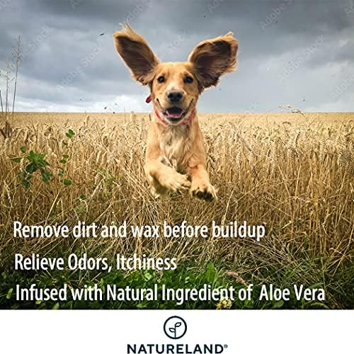 Natureland Dog Ear Wipes, Extra Large Otic Cleaning Pads, 150 Count - Image 6
