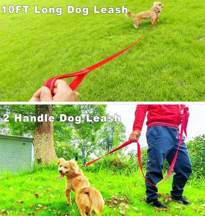 10FT Dog Leash with Traffic Handle Reflective Large Medium Dog - Image 3