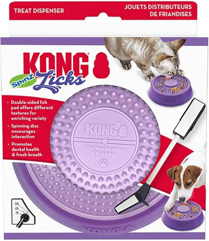 KONG Licks Spinz Rotating Textured Food Pad with Non-Skid Base (Small)