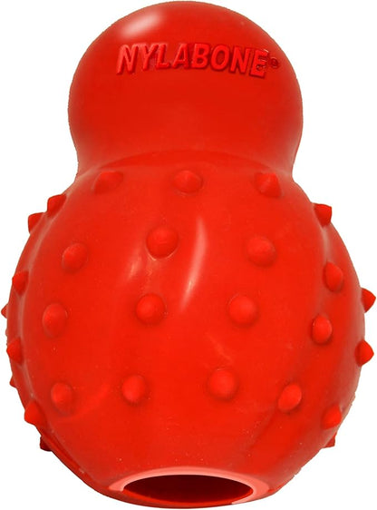 Nylabone Treatin' Cone Strong Stuffable Chew Toy for Dogs, Natural Rubber Fillable Treat Toy, Treat Dispensing Dog Toy, Bacon Flavor, Medium Dogs- Up to 35 lbs, 1 Count