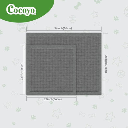 COCOYO Dog Training Pads Large Size丨Activated Charcoal Block Urine Odor Puppy Pads丨Ultra Absorbent Leakproof Dog Pee Pads (40 Count, XL 34" x28