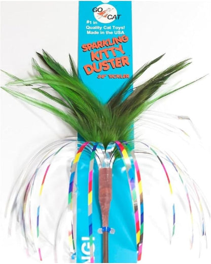 Go Cat Long Sparkling Kitty Duster: 36" Cat Toy Teaser From the Maker of Da Bird
