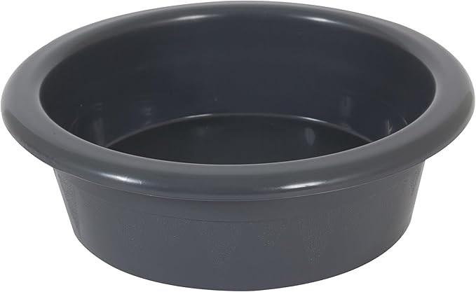 Petmate Crock Bowl For Pets In Assorted Colors Of Peacock, Coffee, And Bleached Linen, 8.6"L x 8.6"W x 2.6"H