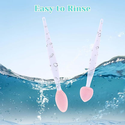 4Pcs Cat Acne Chin Treatment, Cat Acne Brush Set, Black Seed Exfoliating Brush, Dual Sided Silicone Cat Brush, for Cats Chin Acne and Blackhead Exfoliation