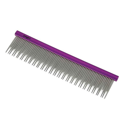 Dog and Cat Grooming Combs Contour Custom Coat Fur Finishing Shape Fluff Style and Primp (6.5 inch Long and Short Pin Comb)