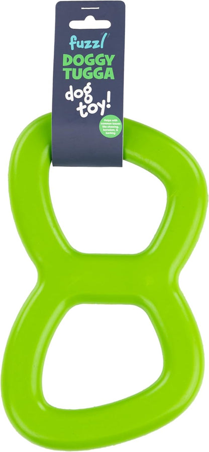 Eco Rubber Natural Tugger – Large Dog Tug Toy – 100% Natural Rubber, Durable & Eco-Friendly – Safe Chew and Fetch Toy for Interactive Play & Training
