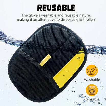 3Pcs Pet Hair Removal Glove, Electrostatic Hair Removal Glove for Cats and Dogs, Reusable Hair Remover for Couch, Carpet, Car Seat, Laundry Clothing Quick Cleaning Tool for Pet Owners (#2)