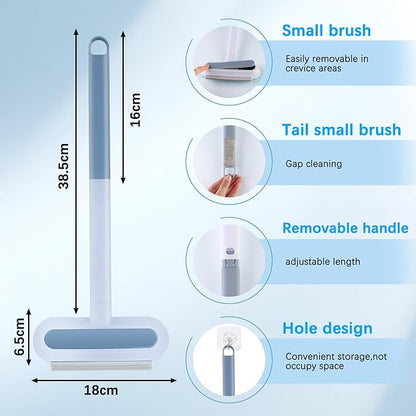 3-In-1 Pet Hair Remover Brush Set, Multifunctional Hair Removal Brush For Dogs And Cats, Reusable Lint Roller With Cleaning Comb, Blue