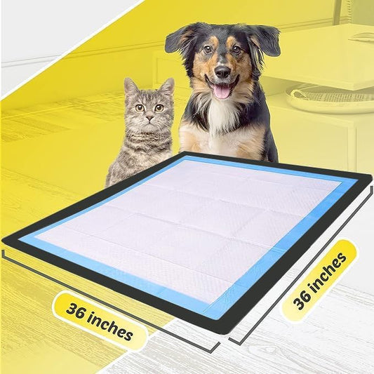 Dog Pee Pad Holder - Fits Up to 36” x 36” Pee Pad - 1 Pack - Black - Image 2
