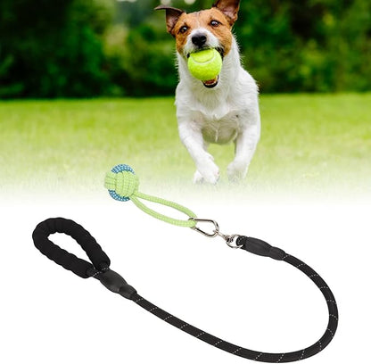 Interactive Dog Toys Tug of War Dog Toy, Dog Rope Toys Tree Hanging Toy Puzzle Ball for Chewing for Dogs Puppy Pets (Black)