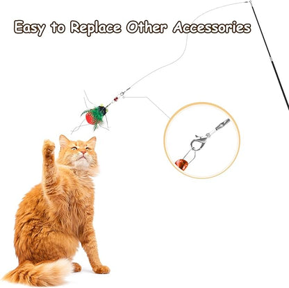ORSDA Cat Wand Toy, Kitten Toy for Indoor Cat