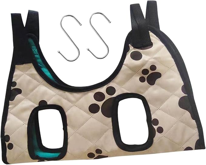 Pet Dog Grooming Hammock with Hanging Hook Cat Dog Restraint Bag Puppy Holder Cat Grooming Hammock Helper for Bathing Trimming Ears Cleaning, M