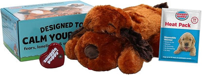 Snuggle Puppy Original Heartbeat Puppy Toy with Real-Feel Pulse and Heat Pack, Plush Comfort Dog Toy for Crate Training, First Nights, and Sleep