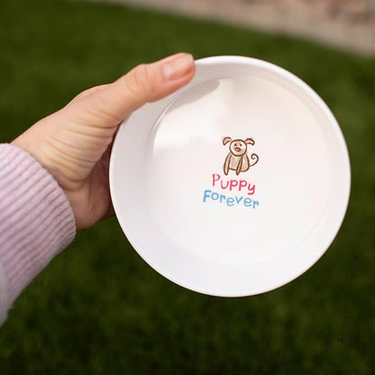 Loving Pets Dolce Moderno Ceramic Look Dog Bowl – Modern Melamine Dog Food Bowl & Dog Water Bowl – Durable, Non-Slip Pet Dish for Small & Medium Dogs – Dishwasher Safe Dog Bowl (Large, 47 oz)