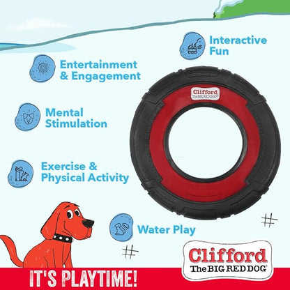 Clifford Dog Flying Disc (Medium, Rubber)