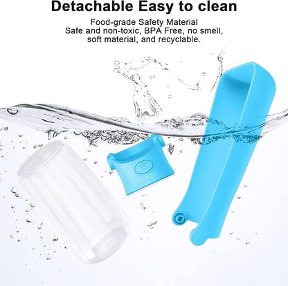 Portable Dog Small Animals Water Bottle for Walking 19 OZ or 12 OZ Pet Water Bottles for Puppy Medium Large Dogs Little Animals Water Dispenser Dog Small Animals Water Bowl