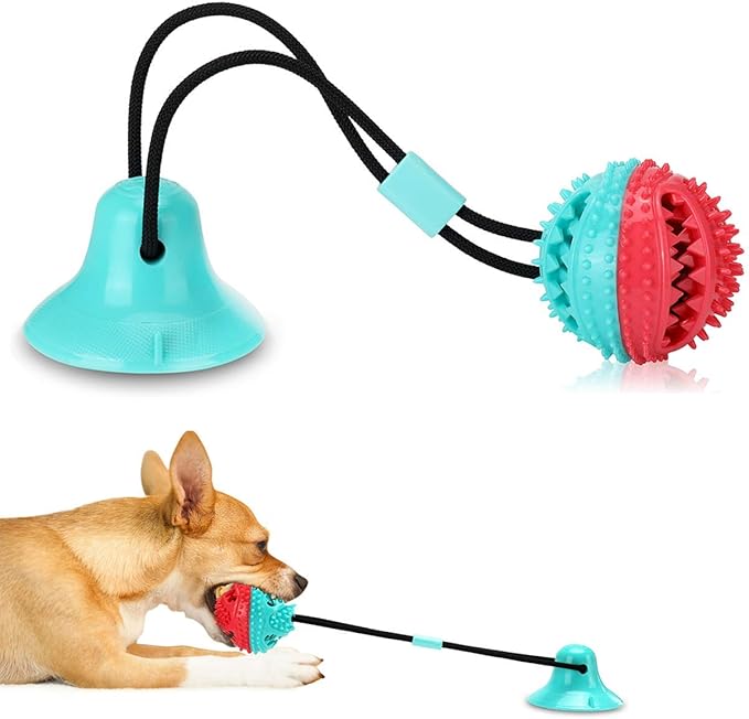 Dog Toys to Keep Them Busy for Boredom,Interactive Dog Toys Tug of War, Mentally Stimulating Toys for Dog, Puppy Teething Puzzle Treat Food Dispensing Ball Toy for Small Medium Dogs