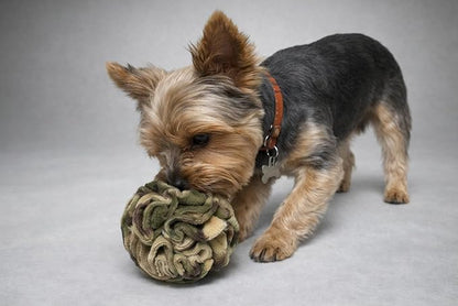 Glory To Dog Puppy and Small Breed Snuffle Interactive Foraging Dog Puzzle Ball Toy Camouflage
