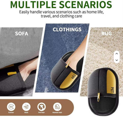 2 Pack Pet Hair Removal Glove, Reusable Electrostatic Magic Brush Glove for Couch, Carpet, and Car Seat (Black) - Image 4