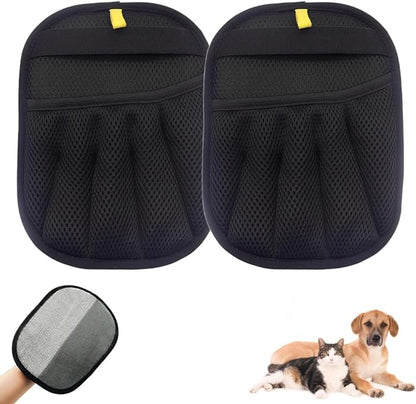 Pet Hair Remover Gloves, 2025 New Pet Hair Removal Gloves, Electrostatic Removal Gloves for Pet Hair, Cat and Dog Hair Removal Tool for Couch, Furniture, Carpet, Car Seat and Pet Grooming (2 Pack)