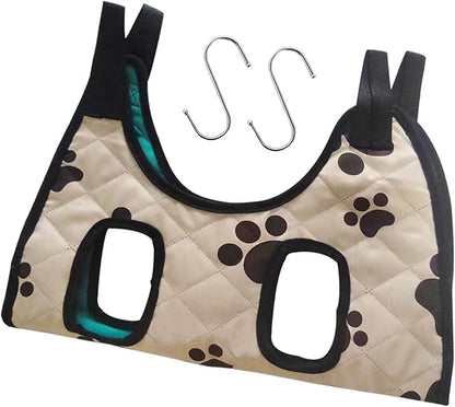 Pet Dog Grooming Hammock with Hanging Hook Cat Dog Restraint Bag Puppy Holder Cat Grooming Hammock Helper for Bathing Trimming Ears Cleaning, M