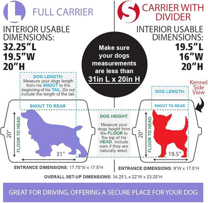 SportPet Designs Double Wire Door Plastic Kennel (CM-0699-CS01)