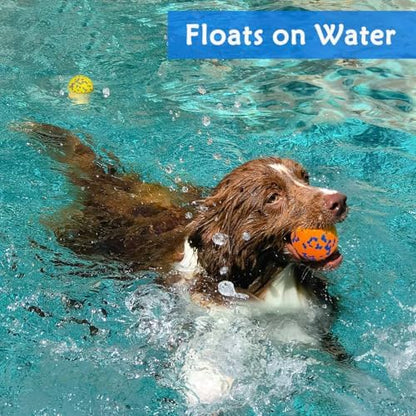 Dog Ball Toys Dog Tennis Ball for Aggressive Chewers Indestructible Bouncy Lightweight Water Toy Fetch Ball for Large Medium and Small Dog - Image 6