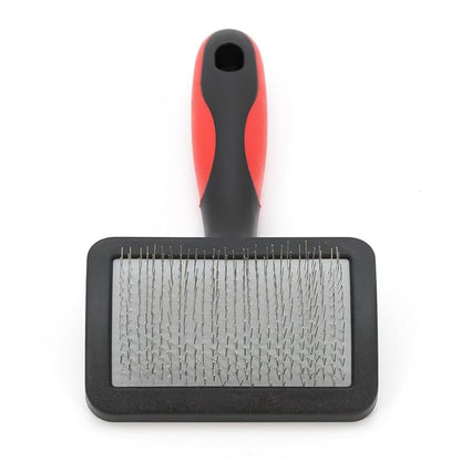 Jeffers Soft Pin Universal Slicker Brush for Dogs & Cats, Grooming Brush for Sensitive Skin, Remove Mats, Loose Fur, & Dead Hair, Tangle Detangler, Safe Grooming Tool - Small 3" x 2"M