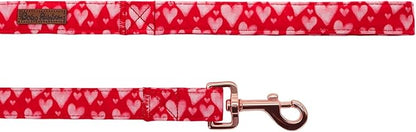 Dog Leash，Valentine's Pink Heart Print Pet Leash Comfortable Padded Boy/Girl Durable Heavy Duty Leashes for Small Medium Large Dogs