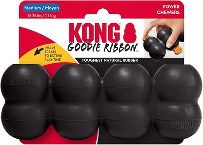 Kong Extreme Goodie Ribbon - Stuffable Dog Toy for Play - Chew Toy Satisfies Natural Chewing Instincts - for Medium Dogs
