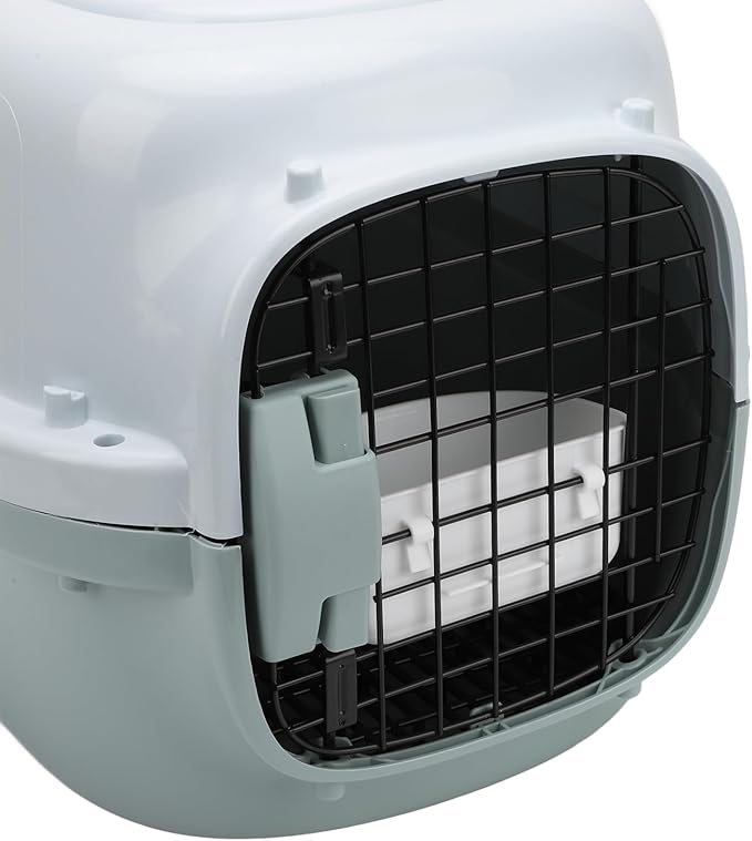 Hard Sided Dog Pet Carrier, Portable Sturdy Dog Pet Travel Carrier Versatile for Home (11.5x26.5x3.5cm/4.5x10.4x1.4in)