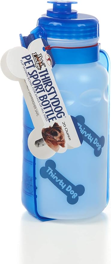 Pet Lodge® Portable Dog Water Bottle | Thirsty Pet Sport Bottle | Dog Water Bottle | 20 Ounces
