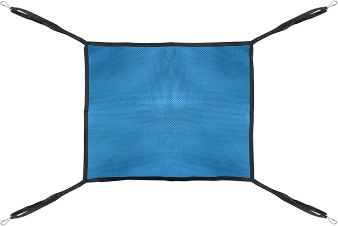 Cat Hammock for Cage Hanging ，Summer Breathable Coolness Oxford Cat Hammock Bed，with Straps and Metal Hooks Bed for Cats Small Dogs Rabbits