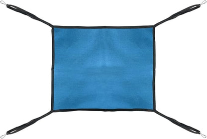 Cat Hammock for Cage Hanging ，Summer Breathable Coolness Oxford Cat Hammock Bed，with Straps and Metal Hooks Bed for Cats Small Dogs Rabbits