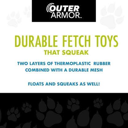 Hero Outer Armor, Fetch Ring Dog Toy, Floats & Squeaks, Purple