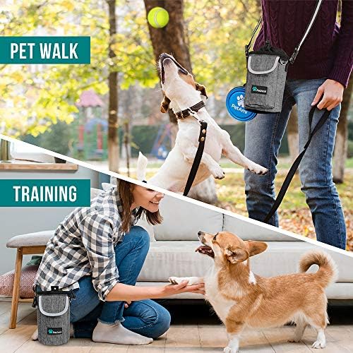 PetAmi Dog Treat Pouch, Large Hands-Free Training Bag, Gray - Image 5